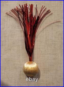 VTG Tinsel Foil Waterfall Christmas Tree Decorations Spun Silk Set of 26