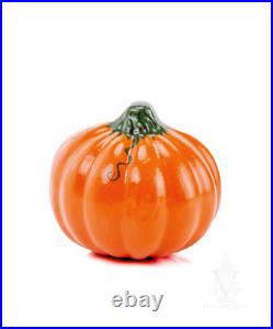 Vaillancourt Pumpkin with Ghosts & Tendrils Chalkware Fall 2007 USA