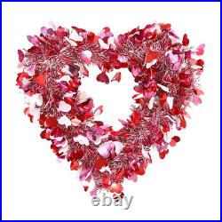 Valentines' Wreath Heart Shaped Garland Window Door Decorative Ornament Romantic Valentines' Wreath Heart Shaped Garland Window Door Decorative Ornament Romantic