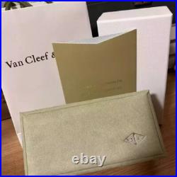Van Cleef & Arpels Perlee Clover Bracelet White Gold 8mm Diamonds Full Box