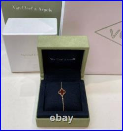 Van Cleef & Arpels Sweet Alhambra Bracelet Rose Gold 1 Motif Carnelian