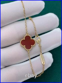 Van Cleef & Arpels Sweet Alhambra Bracelet Rose Gold 1 Motif Carnelian