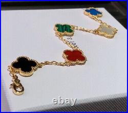 Van Cleef & Arpels Vintage Alhambra Bracelet 5 Motifs Color Women Gifts