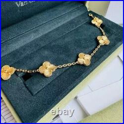 Van Cleef & Arpels Vintage Alhambra Bracelet 5 Motifs Yellow Women's Gift