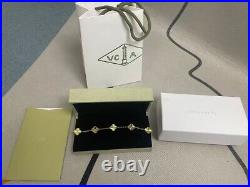 Van Cleef & Arpels Vintage Alhambra Bracelet 5 Motifs Yellow Women's Gift