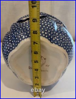 Vena Polish Pottery Jack O Lantern Candle Holder 13 Iza Supnicnin 510-B-269-Q2