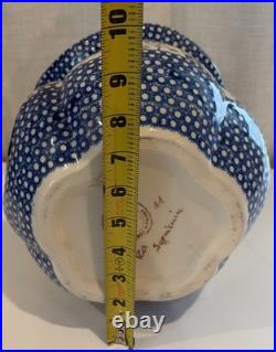 Vena Polish Pottery Jack O Lantern Candle Holder 13 Iza Supnicnin 510-B-269-Q2