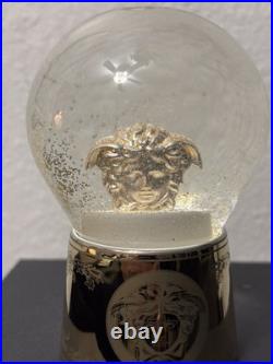 Versace Golden Medusa Snow Globe Glass Sphere Gold/Clear MPN 14498 403721