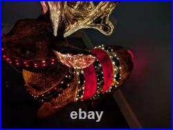 Very Rare Holiday Living 28 Fiber Optic Outdoor Light up Reindeer Tested
