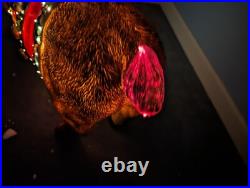 Very Rare Holiday Living 28 Fiber Optic Outdoor Light up Reindeer Tested