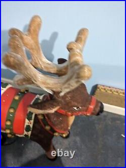 Very Rare Holiday Living 28 Fiber Optic Outdoor Light up Reindeer Tested