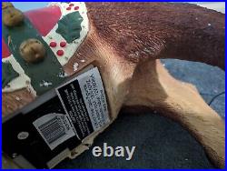 Very Rare Holiday Living 28 Fiber Optic Outdoor Light up Reindeer Tested