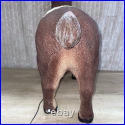 Very Rare Holiday Living 28 Fiber Optic Outdoor Light up Reindeer Tested READ