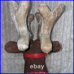 Very Rare Holiday Living 28 Fiber Optic Outdoor Light up Reindeer Tested READ