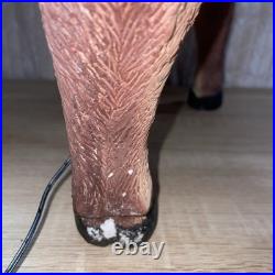 Very Rare Holiday Living 28 Fiber Optic Outdoor Light up Reindeer Tested READ