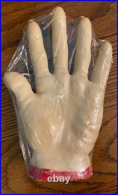 Very Rare NIP Vintage Ganz Wax Hand Candle Light My Fingers Watch Them Bleed
