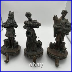 Victorian Bronze Mother Father Daughter Stocking Holder By Frontgate