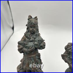 Victorian Bronze Mother Father Daughter Stocking Holder By Frontgate