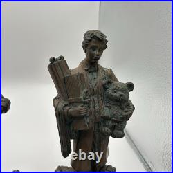 Victorian Bronze Mother Father Daughter Stocking Holder By Frontgate