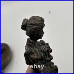 Victorian Bronze Mother Father Daughter Stocking Holder By Frontgate