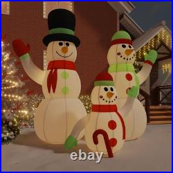 VidaXL Inflatable Snowman Family Multicolor Oxford fabric with PU coating