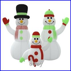 VidaXL Inflatable Snowman Family Multicolor Oxford fabric with PU coating