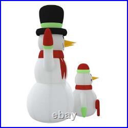 VidaXL Inflatable Snowman Family Multicolor Oxford fabric with PU coating