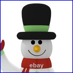 VidaXL Inflatable Snowman Family Multicolor Oxford fabric with PU coating