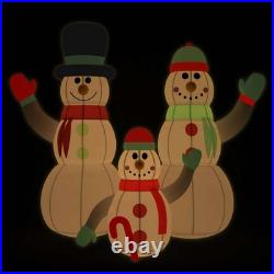 VidaXL Inflatable Snowman Family Multicolor Oxford fabric with PU coating