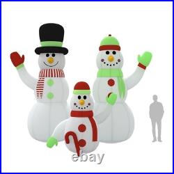 VidaXL Inflatable Snowman Family Multicolor Oxford fabric with PU coating