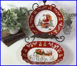 Villeroy & Boch Toys FantasySet Of 2Large Serving BowlsOval & RoundNIB