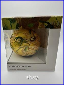 Vincent Van Gogh SunFlowers Handmade Glass Ball Christmas Ornament Rare