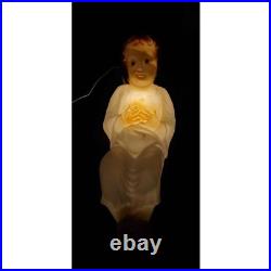 Vintage 11 Piece Blow Mold Nativity Scene