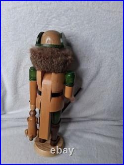 Vintage 14 EKM Germany Nutcracker Forester With Rabbit -Very Good Condition
