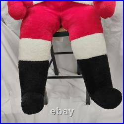 Vintage 1950 Store Display 54 Plastic/Rubber Face Plush Christmas Santa Clause
