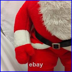 Vintage 1950 Store Display 54 Plastic/Rubber Face Plush Christmas Santa Clause