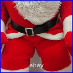 Vintage 1950 Store Display 54 Plastic/Rubber Face Plush Christmas Santa Clause
