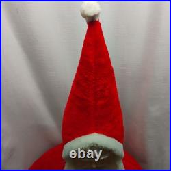 Vintage 1950 Store Display 54 Plastic/Rubber Face Plush Christmas Santa Clause