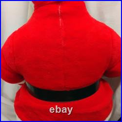 Vintage 1950 Store Display 54 Plastic/Rubber Face Plush Christmas Santa Clause