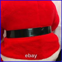 Vintage 1950 Store Display 54 Plastic/Rubber Face Plush Christmas Santa Clause