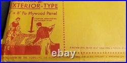 Vintage 1956 Douglas Fir Plywood Triple Choir Boy Decorations Complete Very Rare