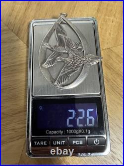 Vintage 1972 Wallace Sterling Silver Peace on Earth Doves Christmas Ornament