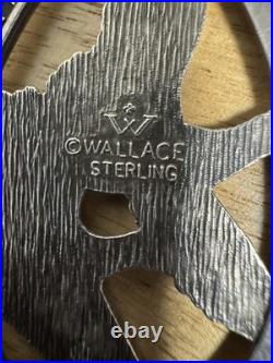 Vintage 1972 Wallace Sterling Silver Peace on Earth Doves Christmas Ornament