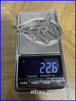 Vintage 1972 Wallace Sterling Silver Peace on Earth Doves Christmas Ornament