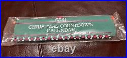 Vintage 1987 Avon Countdown To Christmas hanging Advent Calendar WITH MOUSE