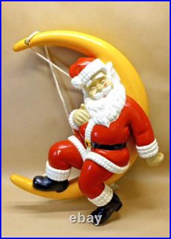 Vintage 1987 Barthelmess Inc Santa Claus Sleeping on The Moon Christmas RARE