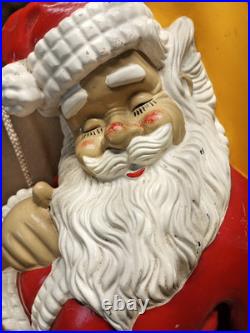 Vintage 1987 Barthelmess Inc Santa Claus Sleeping on The Moon Christmas RARE