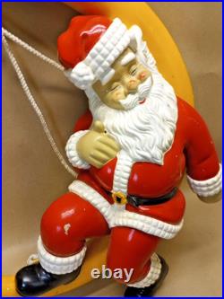 Vintage 1987 Barthelmess Inc Santa Claus Sleeping on The Moon Christmas RARE