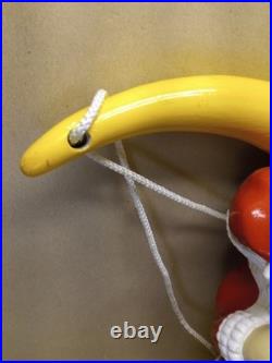 Vintage 1987 Barthelmess Inc Santa Claus Sleeping on The Moon Christmas RARE