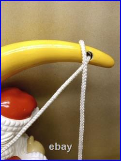 Vintage 1987 Barthelmess Inc Santa Claus Sleeping on The Moon Christmas RARE